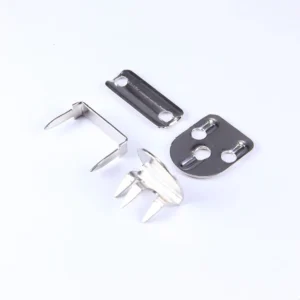 4-Part Nickel Sew-On Steel Hook Set for Large Skirts and Trousers Garment Hooks